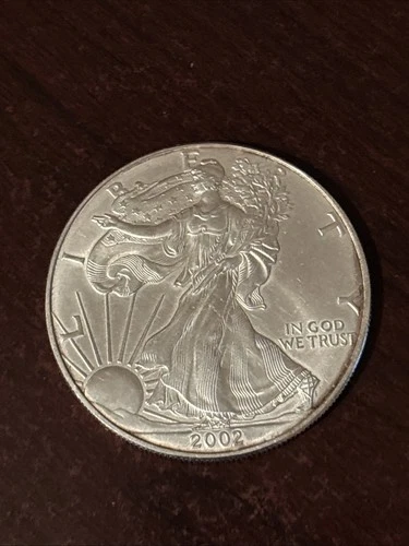 2002 Eagle Walking liberty 1oz 1 Ounce fine SILVER $1 one dollar coin