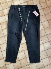 NEU: ausgefallene schwarze Jeans von Rainbow in Gr. 40 (mit Maße)