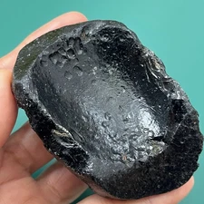 tektite indochinite space rock impactite of meteorite impact stone 100 g curve