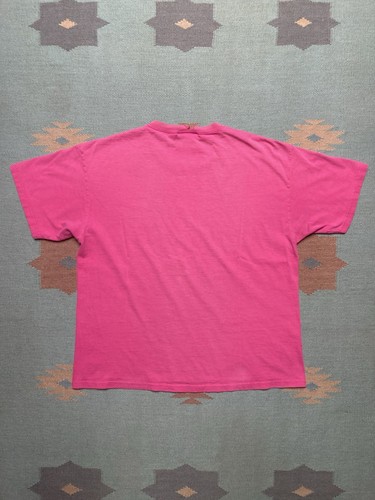 Vintage 90s blank t shirt lee sport pink stained distressed cotton boxy large - Picture 8 of 12