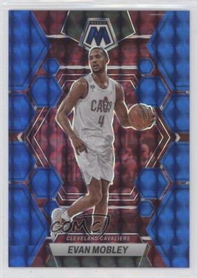 2022-23 Panini Mosaic Blue Mosaic Prizm 45/199 Evan Mobley #85 0zu6