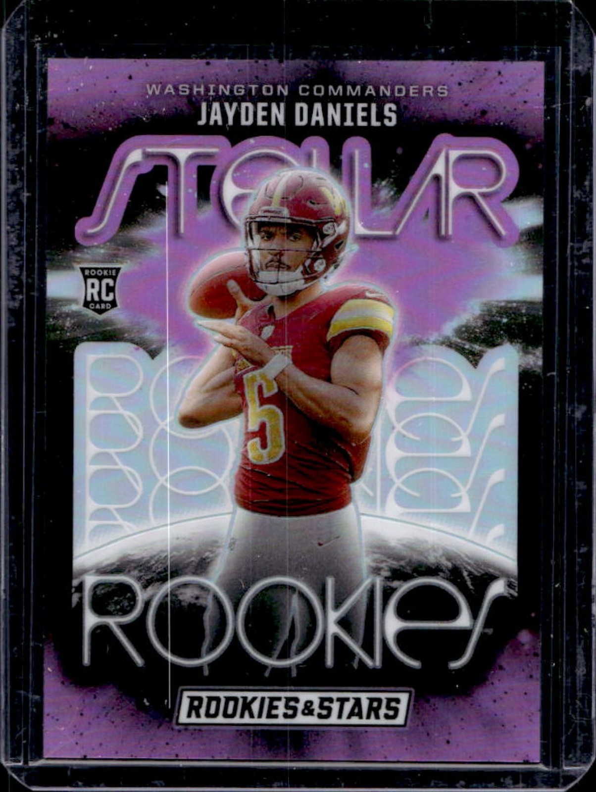 Jayden Daniels Panini Rookies & Stars Stellar Rookies #SRJDS Pink