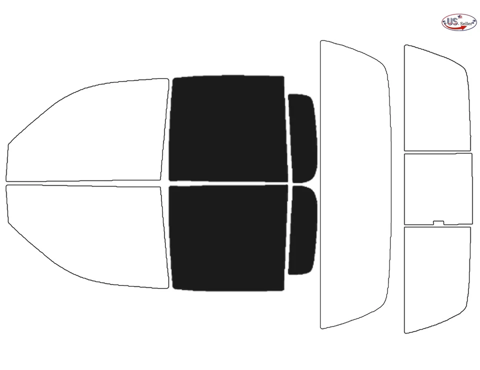 Kit de película de tinte de ventana de 2 capas precortada personalizada computarizada para Dodge Dakota Crew 97-04 Foto 3 de 4