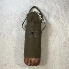 Picnic Time Black Dog Wine Tote