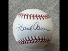 Hank Aaron Signed Baseball w/ Display Case – Autographed, Authenticated, 715 HR
