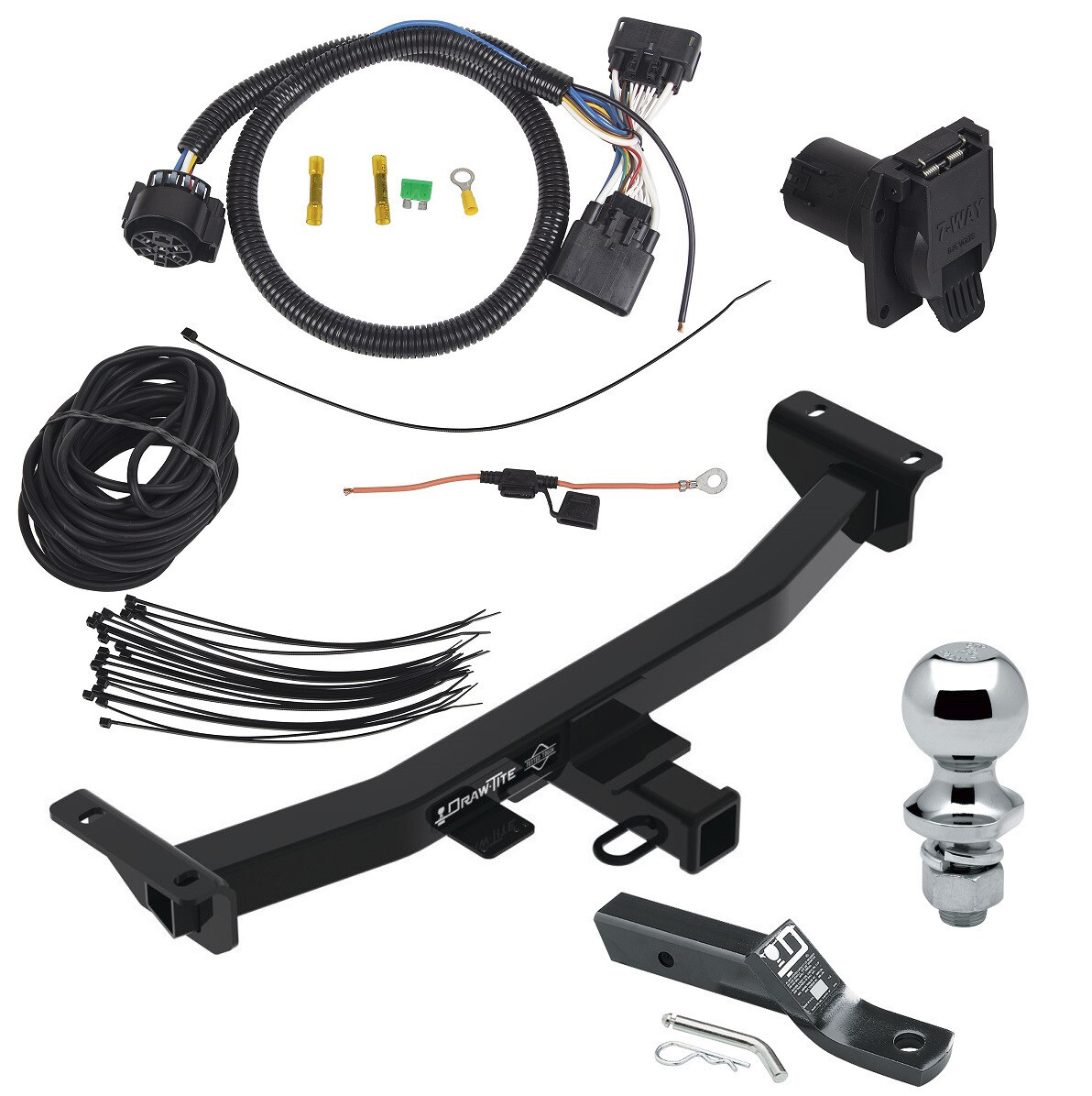 Trailer Tow Hitch For 2024 Ford Ranger w/ 7-Way + 1-7/8