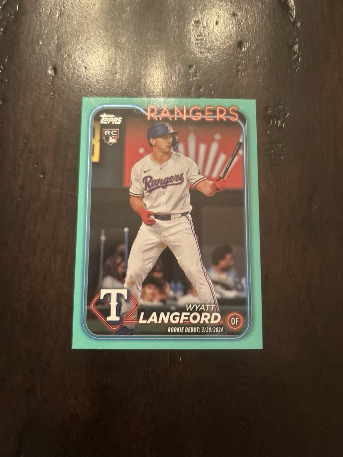 2024 Topps Update Series - Rookie Debut Aqua #US341 Wyatt Langford (RC)