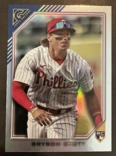 2022 TOPPS GALLERY RAINBOW FOIL BRYSON STOTT RC PHILADELPHIA PHILLIES #25