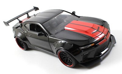 JADA BIGTIME BTM 2016 CHEVY CAMARO SS WIDE BODY BLACK 1:24 DIECAST