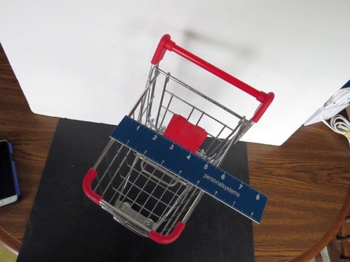 Small Metal Grocery Shopping Cart Realistic Replica Pretend Play / Decor - Picture 12 of 24