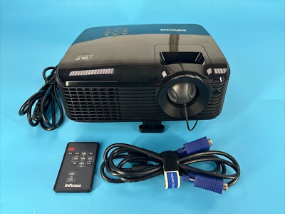 InFocus IN102 DLP Digital Projector 2700 lumens With Remote Control Tested Works