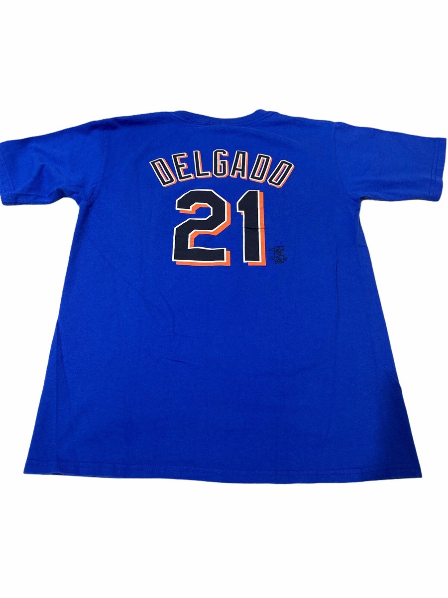 Preowned Majestic MLB New York Mets Baseball #21 Carlos Delgado T