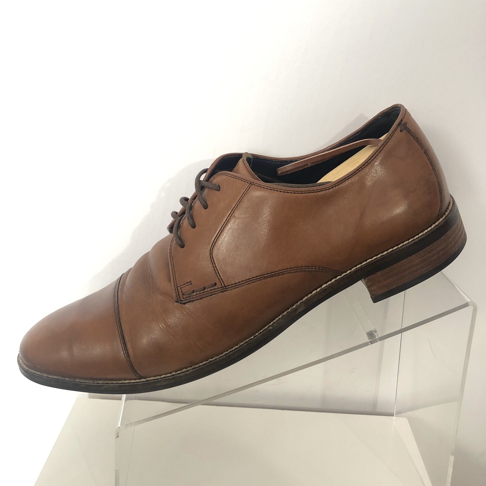 SAOLA Scarpe da uomo Cole Haan Grand OS 12 punta a cappuccio Oxford suola in gomma marrone