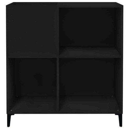 Mobile Porta Dischi Nero 84,5x38x89 cm in Legno truciolato - Foto 5 di 9