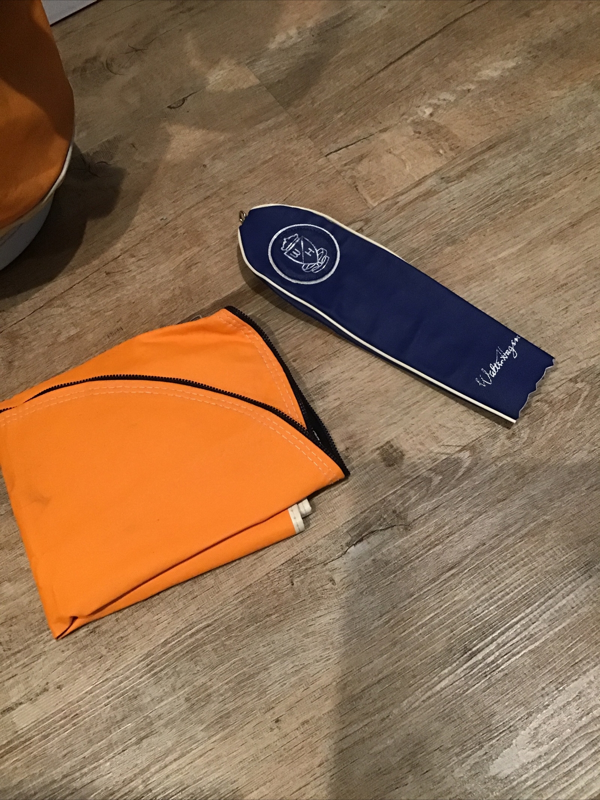 Vintage Walter Hagen Retro Carry Golf Bag Canvas Hard Shell Chained Pouch USA eBay