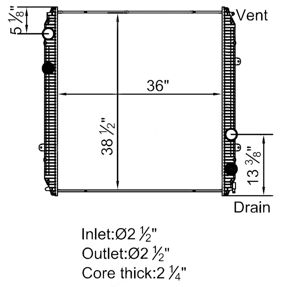 Radiator For 1999 2000 Sterling Truck LT9511 Foto 2 de 4
