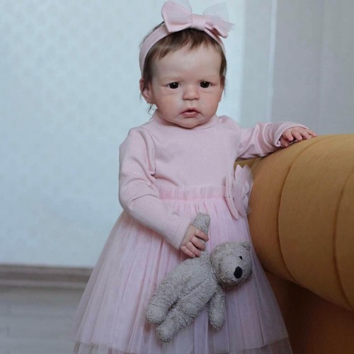 Handmade Real Reborn Baby Dolls 24''girl Doll Vinyl Silicone Realistic Newborn - Picture 2 of 8