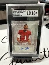 2020 Leaf Ultimate Draft FS-JH1 Jalen Hurts Auto 6/50 SGC 10/10 (Auto)