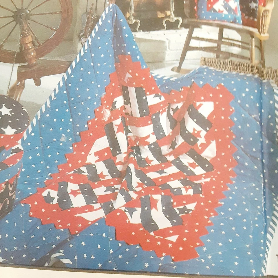 Simplicity 7804 Quilt Sewing Pattern iPatchwork Quilt Accessories Patriotic - Image 2 of 2