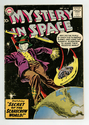MYSTERY IN SPACE #48 3.5 GIL KANE ART SILVER AGE SCI-FI OW PAGES 1958 C