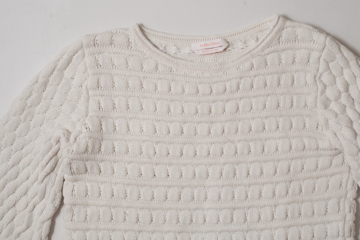 SEE BY CHLOE - 最終価格SEE BY CHLOE cotton knit tops. See By Chloe Cotton Knit Sweater Size S | eBay
