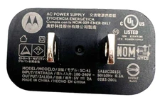 MOTOROLA AC POWER SUPPLY  Model SC-41 SA18C30151 5V DC 2A Tested