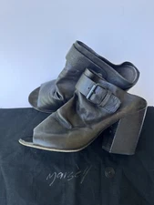 Marsell Women’s Open Toe Heels Leather Sz EUR 41