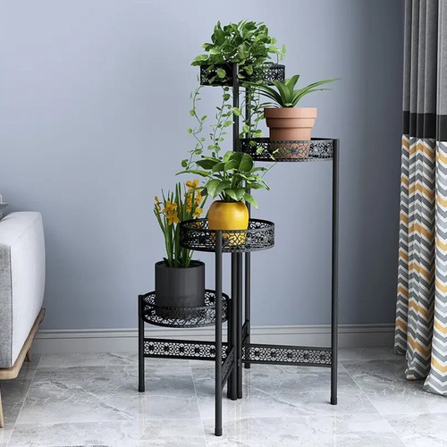 Metal/Wooden Stand Plant Rack Flower Display Stand Garden Balcony Outdoor Indoor - Picture 121 of 133