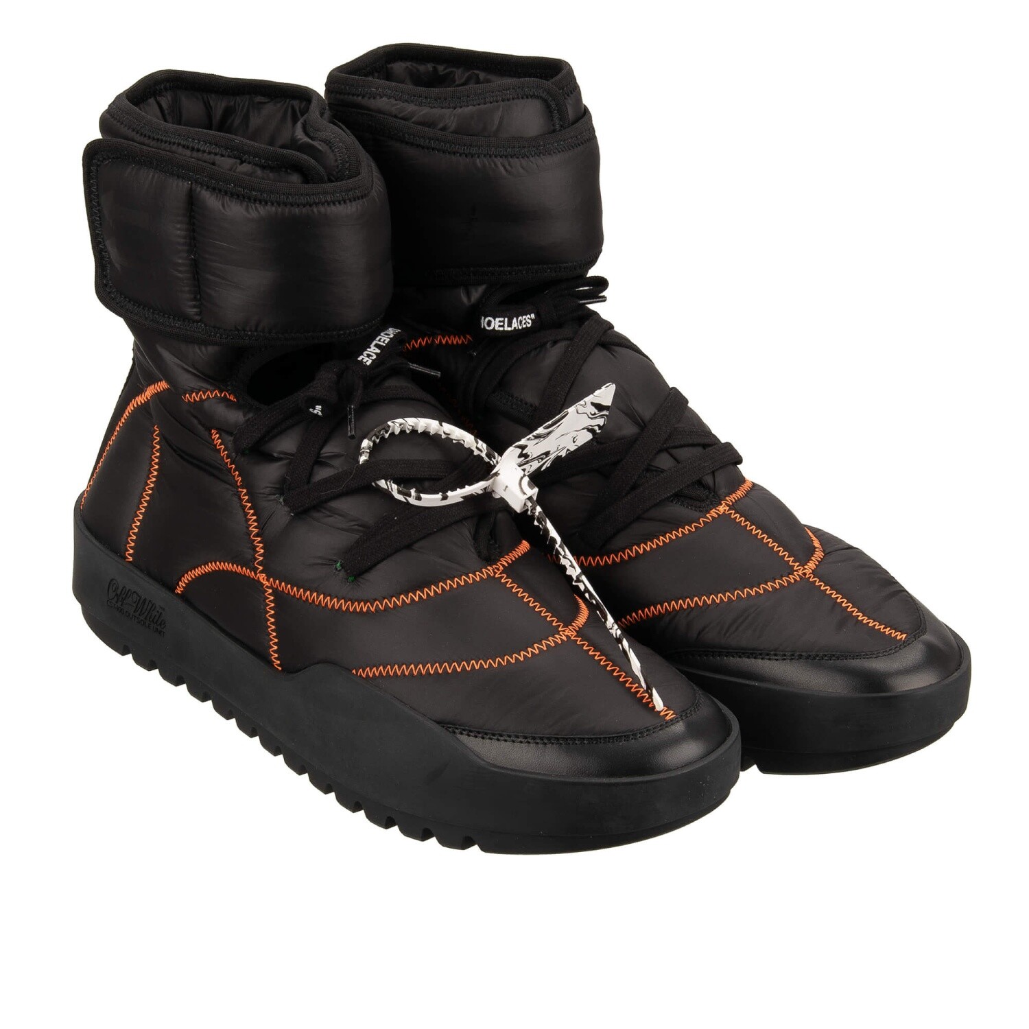 OFF WHITE Virgil Abloh CST Puffer Boots Shoes Sneaker Black 45 UK 11 US 12