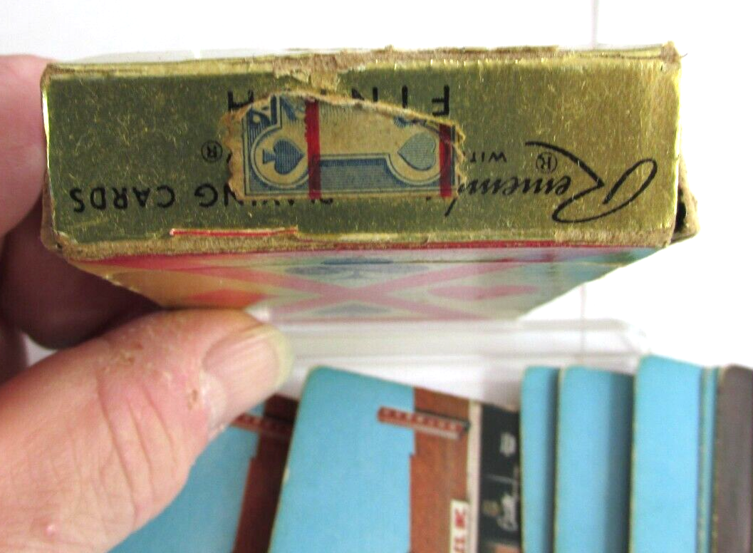 Vintage DERROW MOTOR SALES DEFIANCE OHIO Advertising Playing Cards Auto