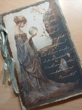 Junk Journal Blank Booklet "WICCAN 2" LG 8.5"x5.5" 40pgs