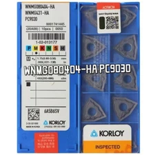 10pcs WNMG080404-HA PC9030 WNMG431-HA PC9030 KORLOY CNC Carbide Inserts Original