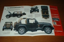 1998 Jeep Wrangler Sahara Spec Sheet Brochure Photo Poster 98 99 97