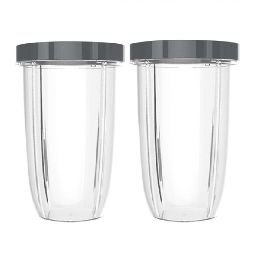 Blendin 2 Pack Extra Large 32oz Cup with Lip Rings,Compatible with Nutribullet 