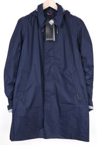 TUCANO URBANO Indro Men Jacket M Windproof Waterproof Navy Lined Hooded Moto - Picture 1 of 12