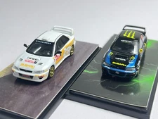 1/64 Fine works64 FW Subaru WRC Rally Champion Alloy Model Car