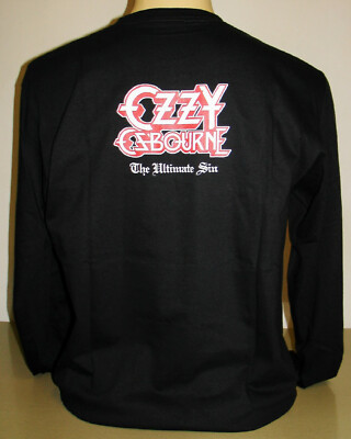 Ozzy Osbourne The Ultimate Sin Long Sleeve T-Shirt Size