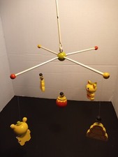 1960's Judi's Originals Baby Mobile Bubble Bee and Honey pot Wooden
