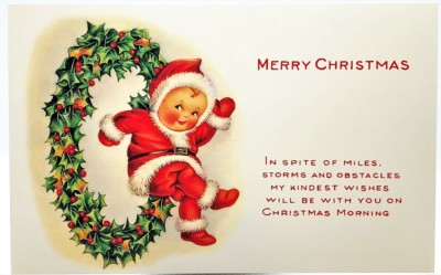 NIMBLE NICK MERRY CHRISTMAS POST CARD Mint Conditon Rare! B. Shackman 