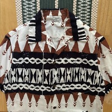 Vintage 1950/60s Alfred Shaheen Hawaiian Shirt Loop Collar Medium
