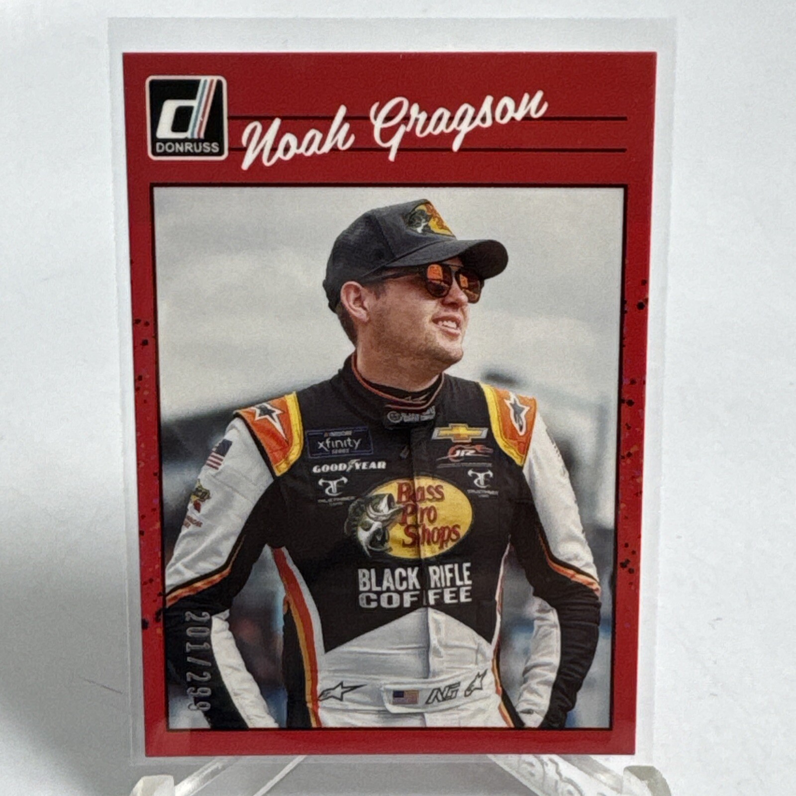 2023 Panini Donruss NASCAR - Retro 1990 Red #155 Noah Gragson /299 NM Card