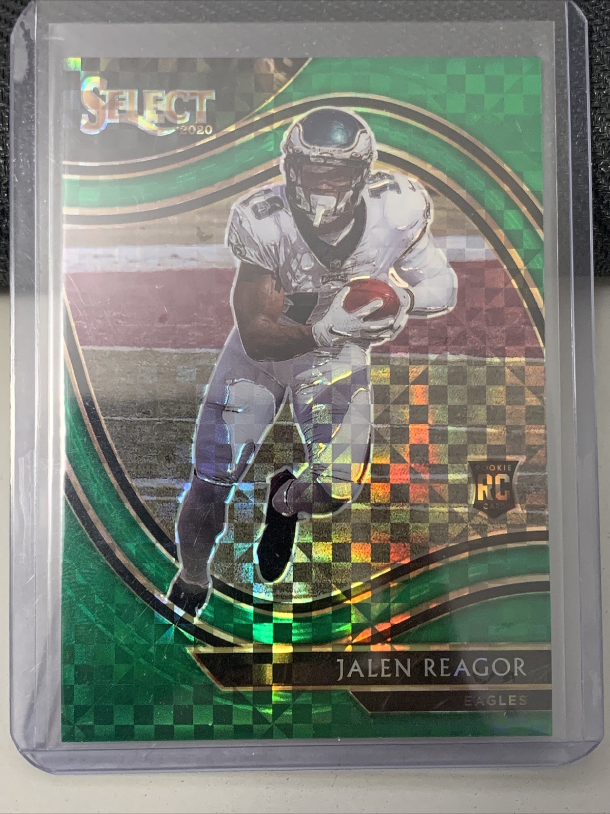 2020 Panini Select Jalen Reagor Field Level Green Prizm #4/5 Rookie #eagles