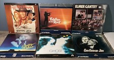 Lot of 6 Laserdiscs - Ghost, Gentleman Jim, Betty Blue, Elmer Gantry, Fiddler
