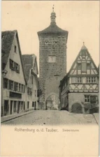 Old postcard postcard Rothenburg- Siebersturm GERMANY (1074553)