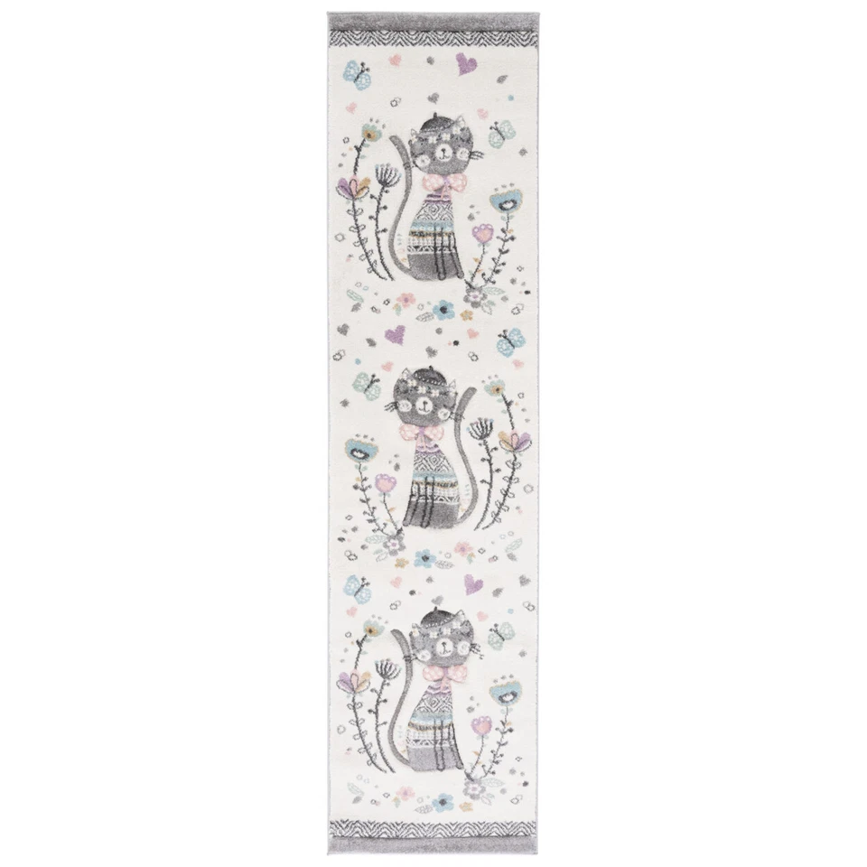 SAFAVIEH Carousel Kids Collection CRK187A Ivory/Pink Rug - Image 3 of 4