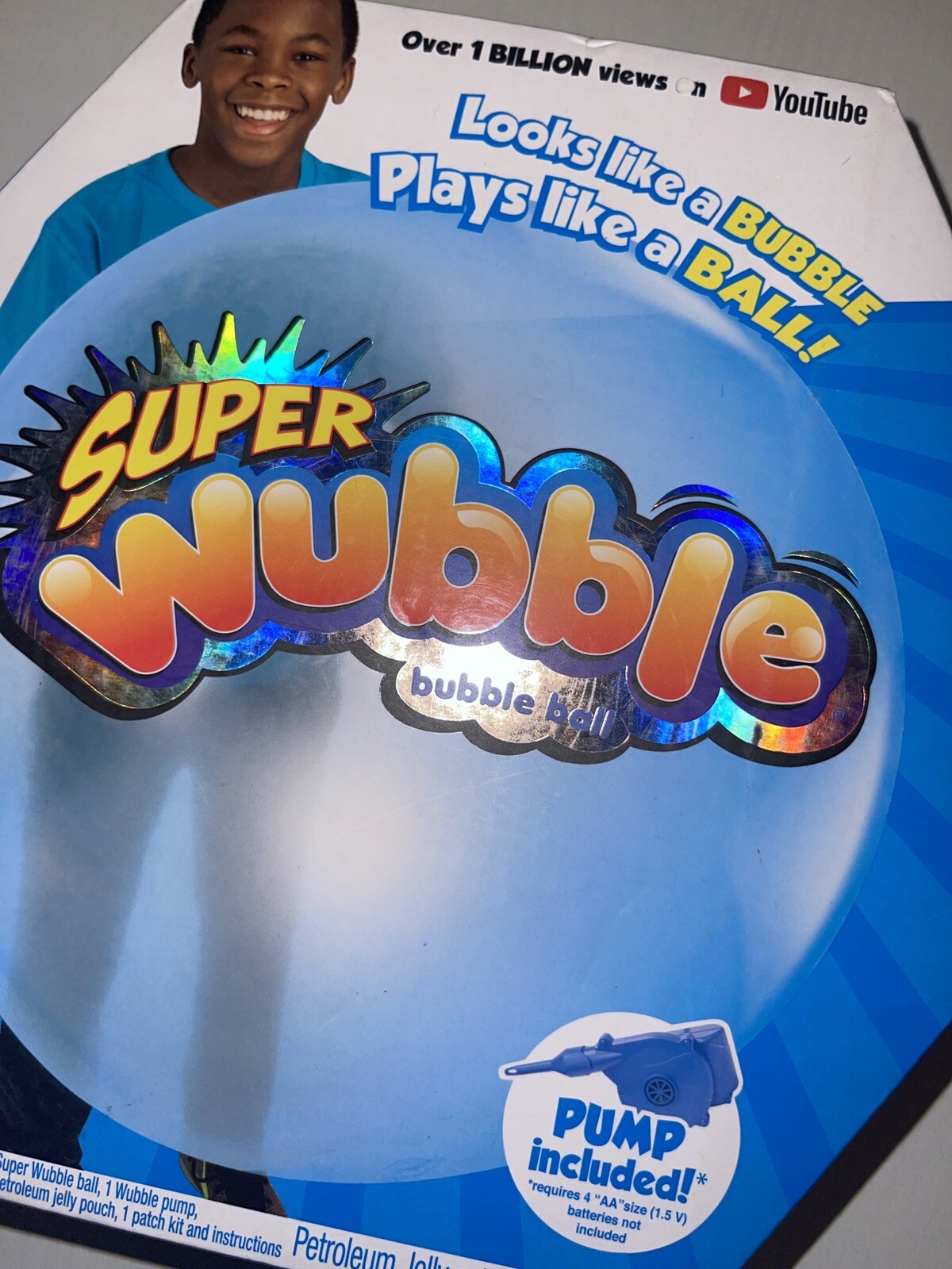 Super Wubble Bubble Ball with Pump Amazing Tear Resistant Bubble Ball