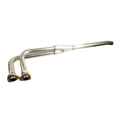 Twin-Front-Pipe-Assembly,-Twin-Front-Pipe-Assembly---Mgb-Chrome-Standard-System