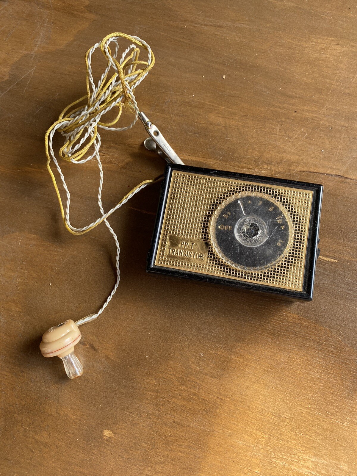 1958 one transistor radio PP-T  Cardiff-Hall Electronics crystal radio style