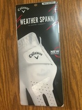 New Callaway Golf Glove Men's Medium M Right White Weather Spann