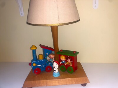 Antique Kids Room Train Lamp 